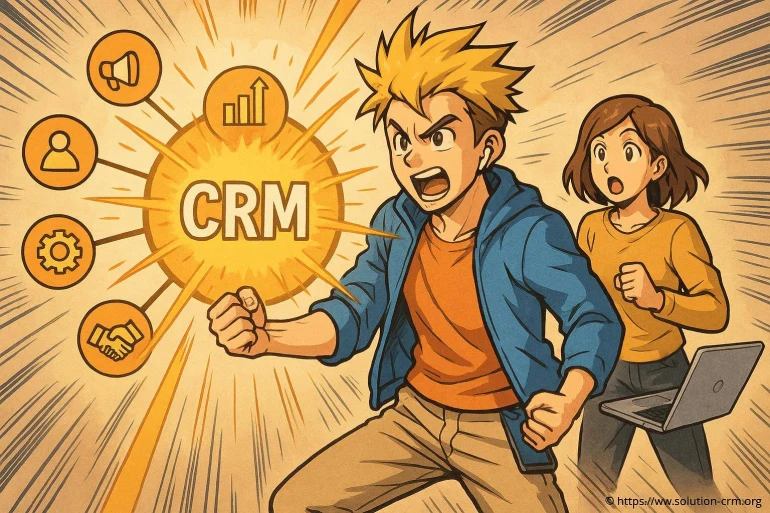 Jeunes utilisant un CRM dynamique