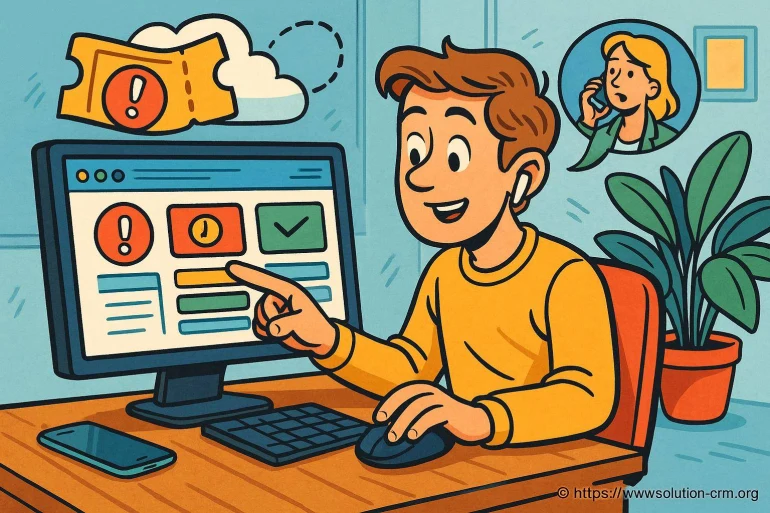 Personne utilisant un ordinateur avec notifications