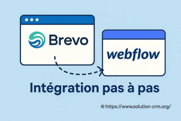 Brevo et webflow : guide d’intégration pas à pas pour votre CRM