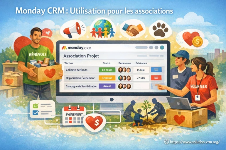 Monday CRM pour les associations : comment optimiser la gestion de vos projets