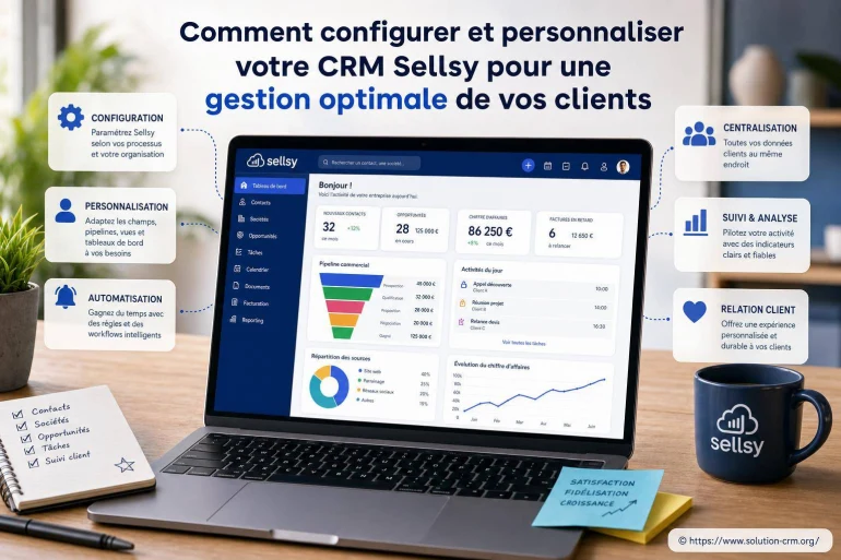 Comment configurer et personnaliser votre crm sellsy pour une gestion optimale de vos clients