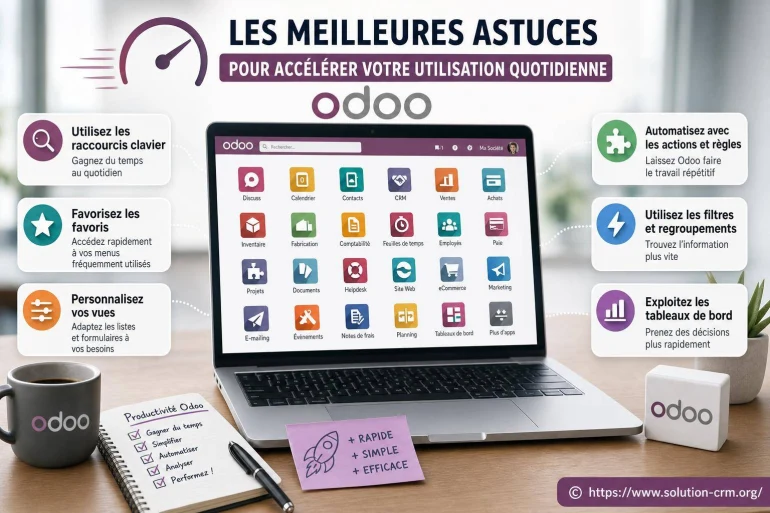 Les meilleures astuces pour accélérer votre utilisation quotidienne d’Odoo