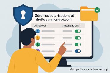 Gérer les autorisations et droits sur monday CRM : guide complet