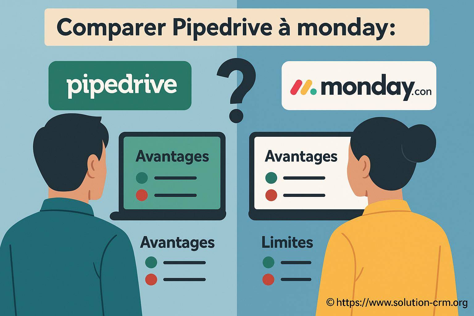 Comparer pipedrive à monday : quels avantages et limites pour votre crm