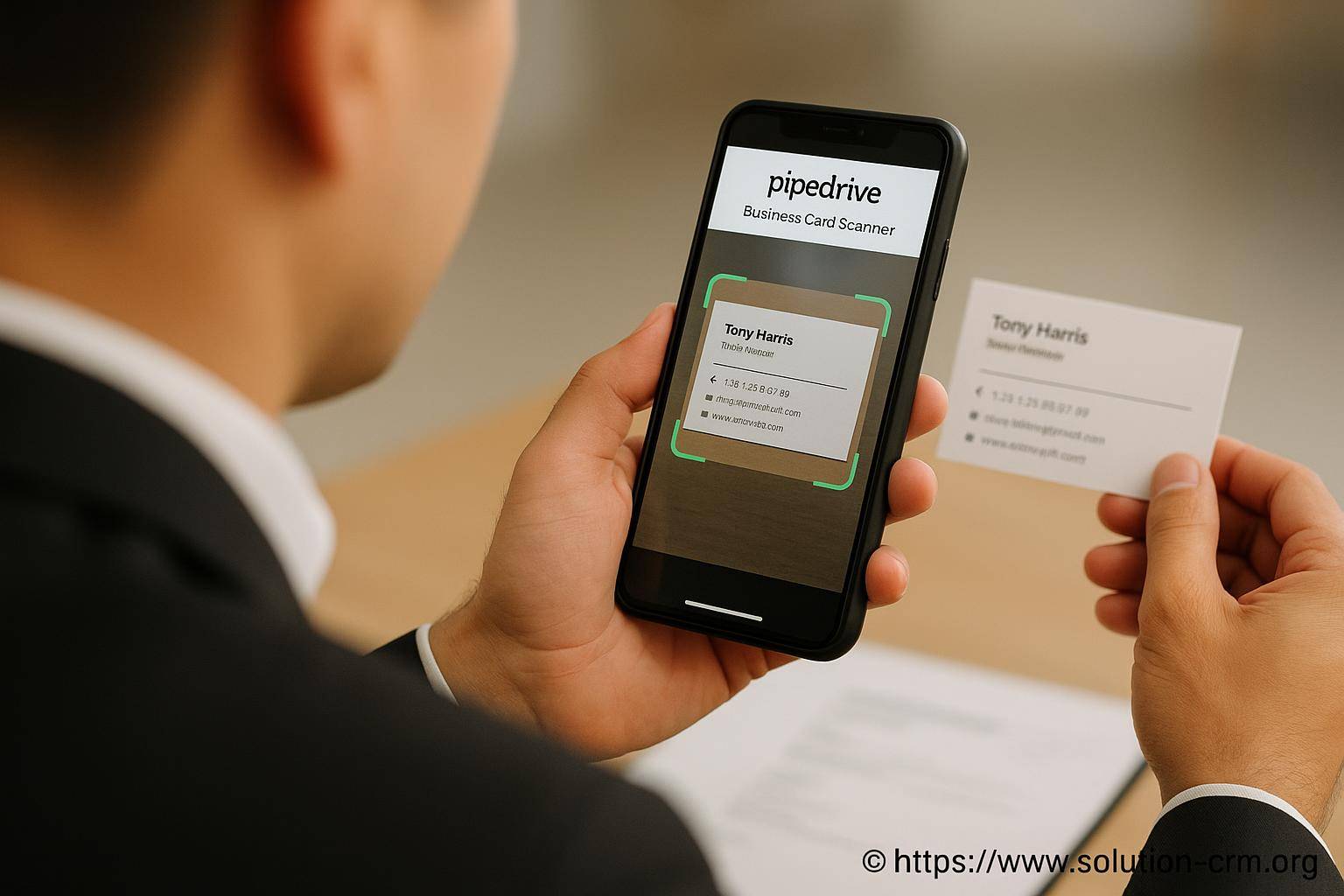 Utiliser le scanner de cartes de visite pipedrive pour booster votre gestion commerciale