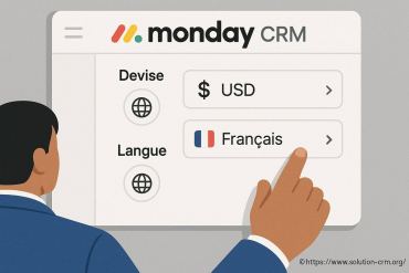 Monday crm : comment changer la devise et la langue facilement
