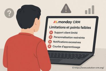 Monday CRM : quelles sont ses principales limitations et points faibles ?
