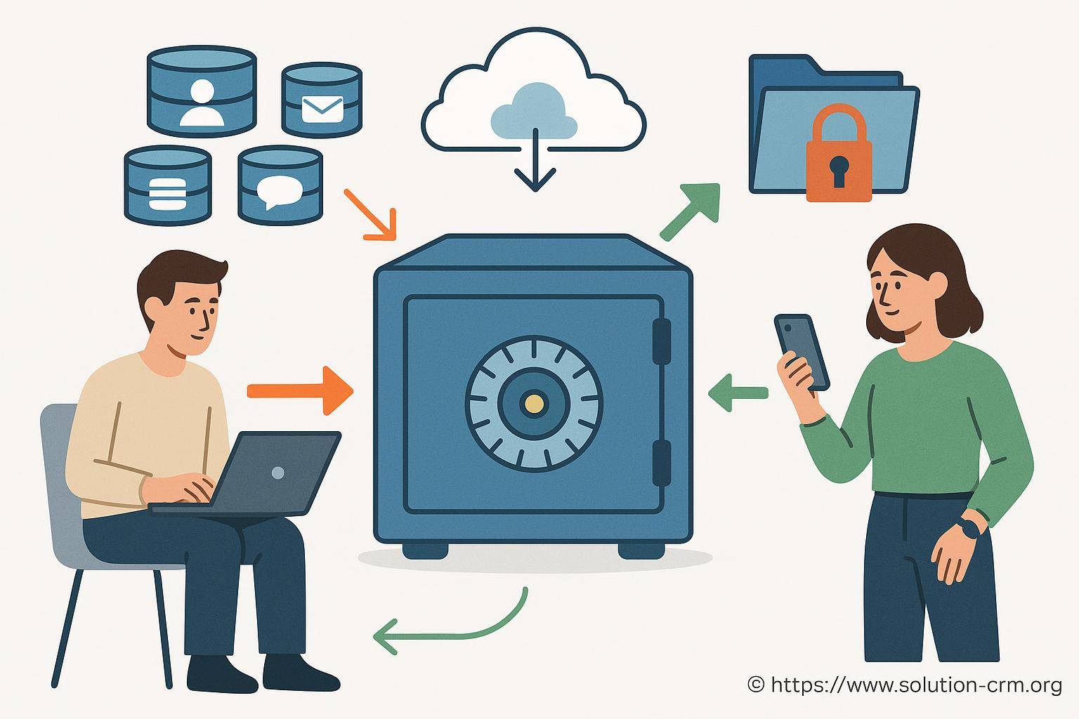 Illustration de la sécurité des données numériques
