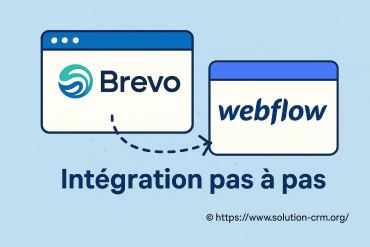 Brevo et webflow : guide d’intégration pas à pas pour votre CRM