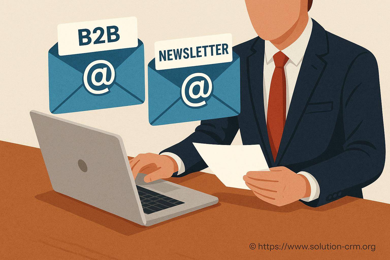 Email de prospection B2B et newsletter : la stratégie gagnante pour un CRM efficace