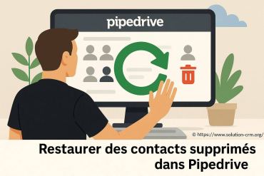 Restaurer des contacts supprimés dans pipedrive : comment faire facilement