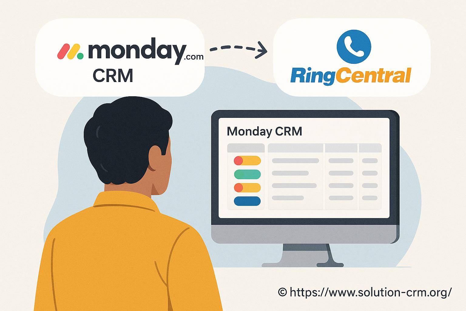 Monday CRM et RingCentral : comment connecter efficacement la téléphonie