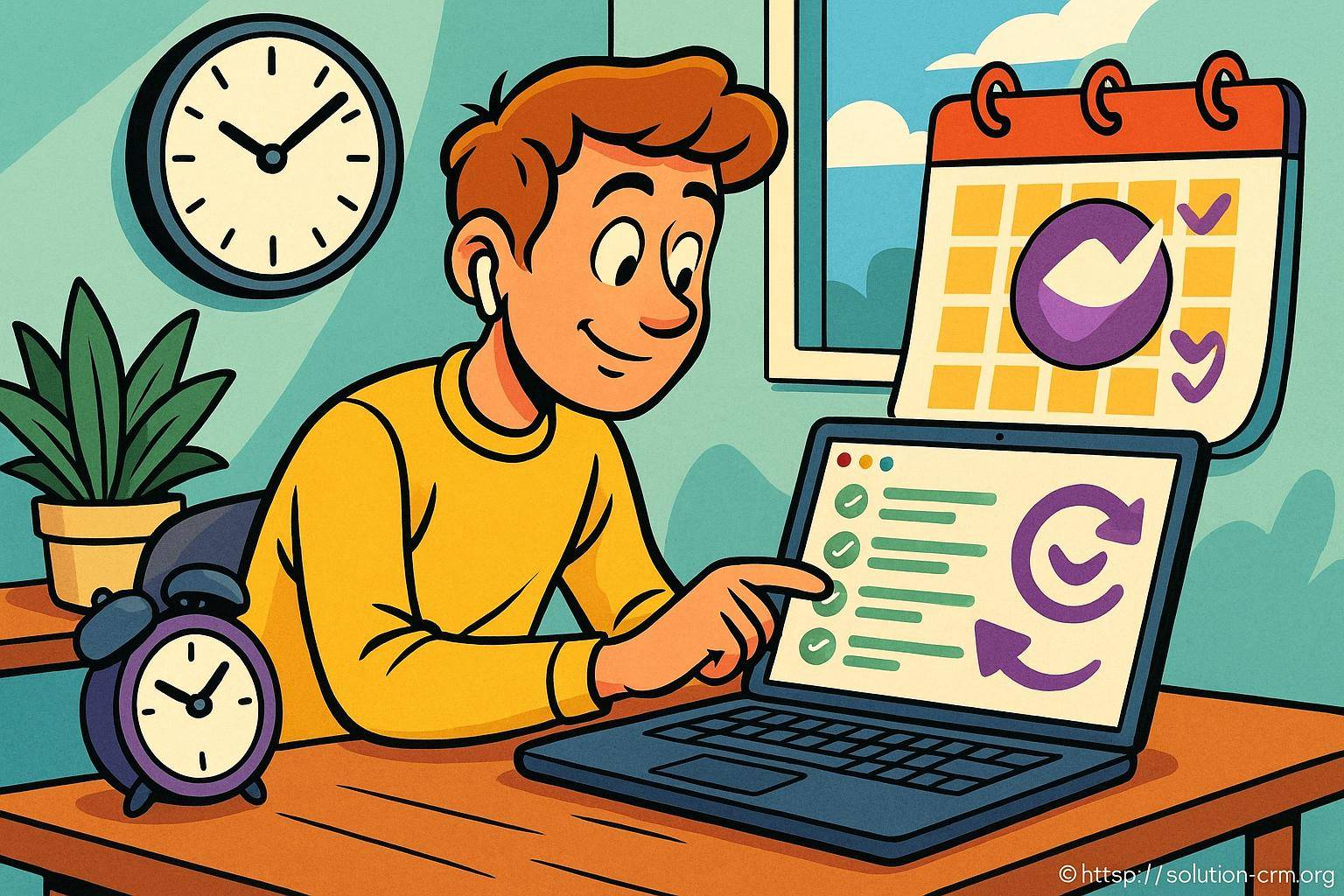 Personne organisant ses tâches sur ordinateur