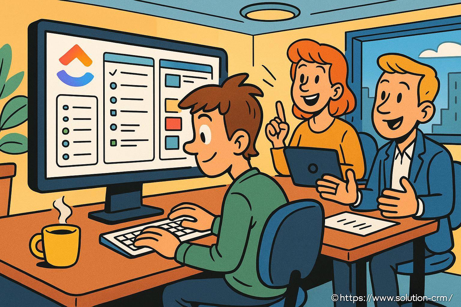 équipe collaborant sur gestion de projet digitale