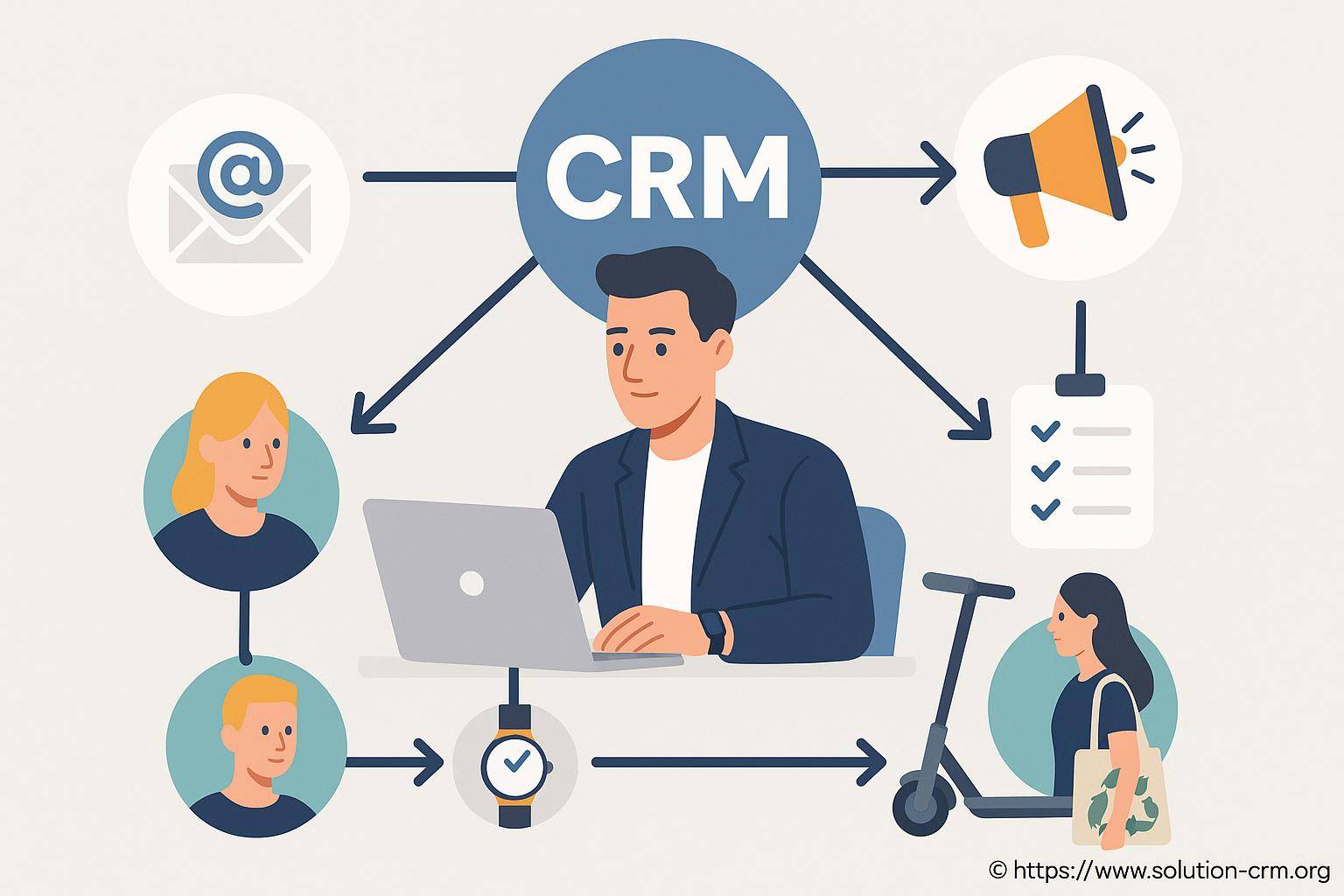 Illustration gestion relation client CRM